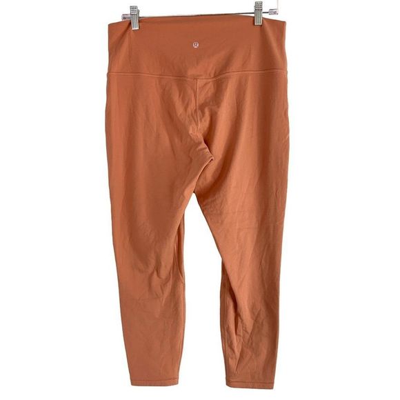 Womens Lululemon Align High Rise Legging Crop 25" Size 14 6235 Yoga EUC Peach - Picture 4 of 10